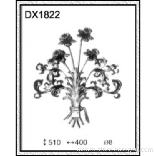 High Quality Wrought Iron Metal Ornaments for Window Design